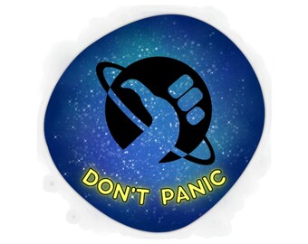 Don&#39;t Panic (Hitchhiker) Stickers