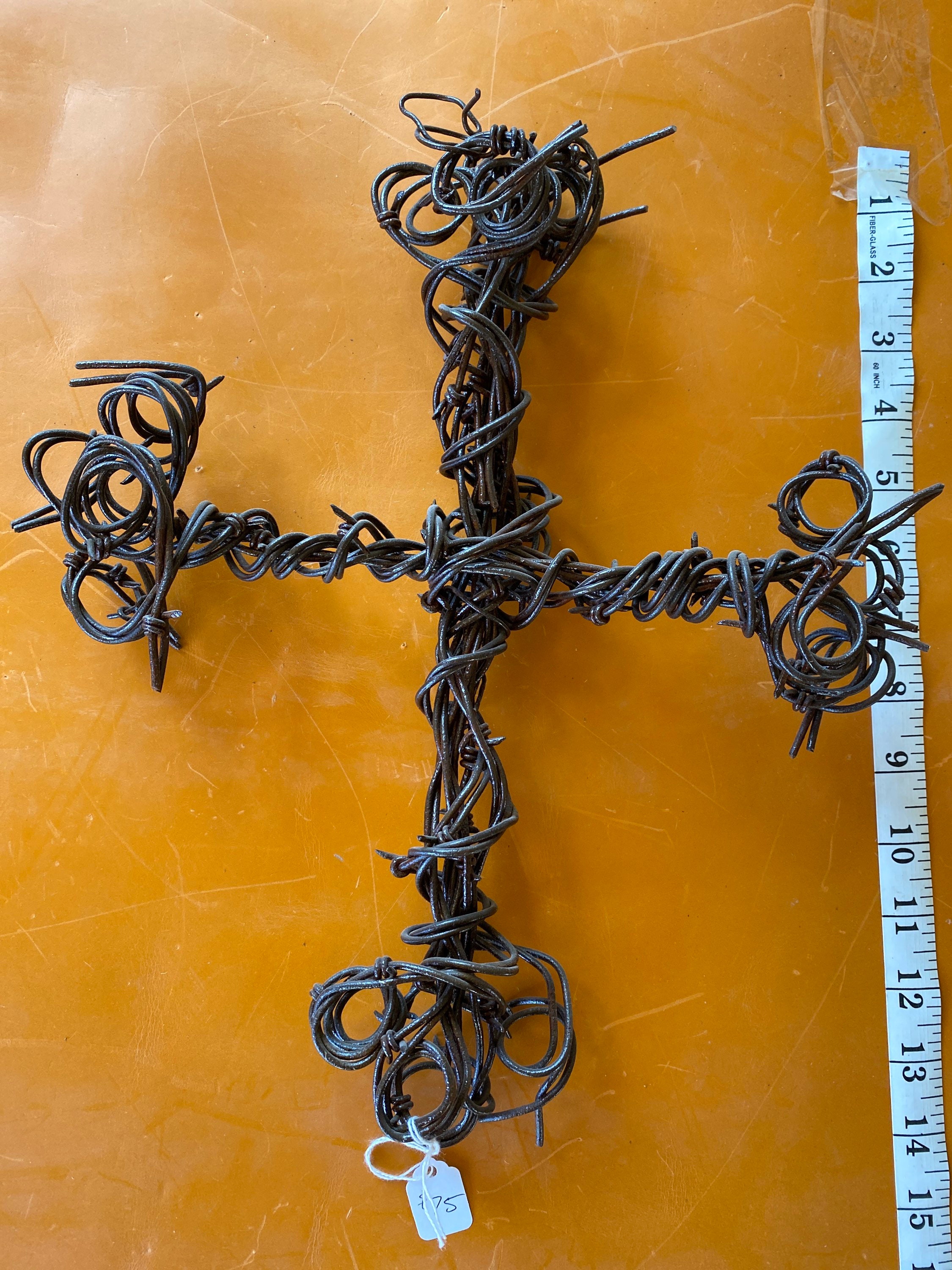 Barbed wire cross discount