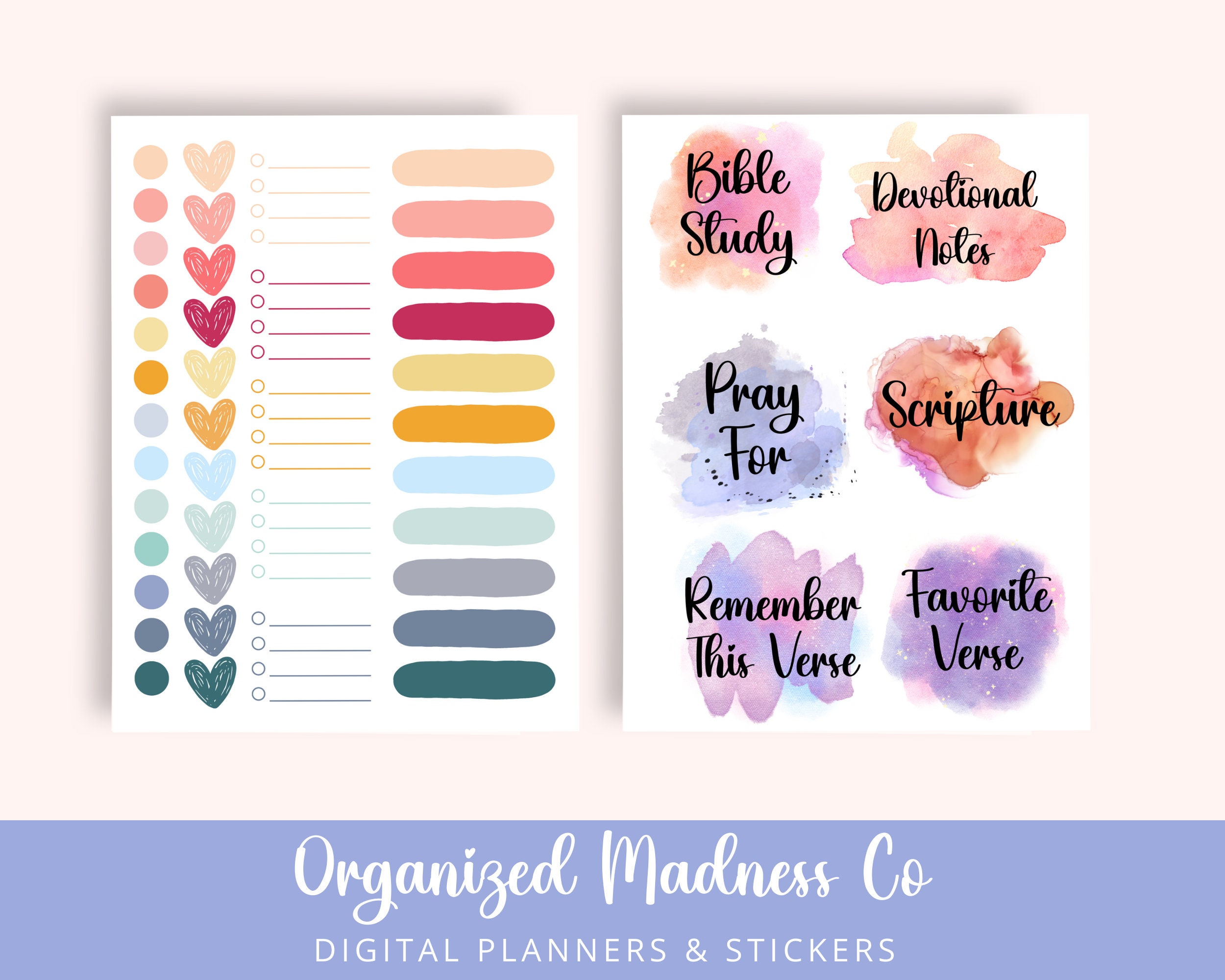 Faithinspired Digital Sticker Sheets Precropped Goodnotes Religious