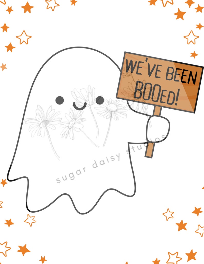 Halloween Printables You've Been Booed Fun Halloween Game Halloween Activity Easy to Print and Share INSTANT DOWNLOAD image 5