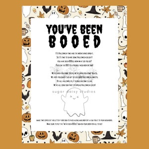 Halloween Printables You've Been Booed Fun Halloween Game Halloween Activity Easy to Print and Share INSTANT DOWNLOAD image 1