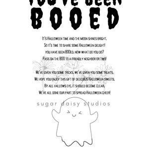 Halloween Printables You've Been Booed Fun Halloween Game Halloween Activity Easy to Print and Share INSTANT DOWNLOAD image 2