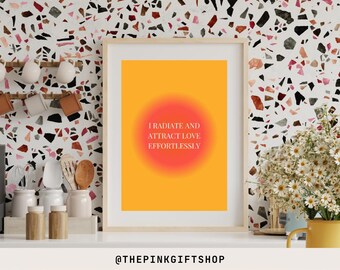 Abundance Affirmation Print | Law of Attraction Quote (Digital Download)