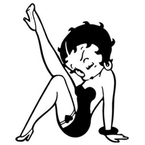 Betty Boop Sticker | Car Tumbler Laptop Decal | Weatherproof | Waterproof