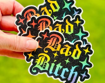 Bad Bitch glitter patch