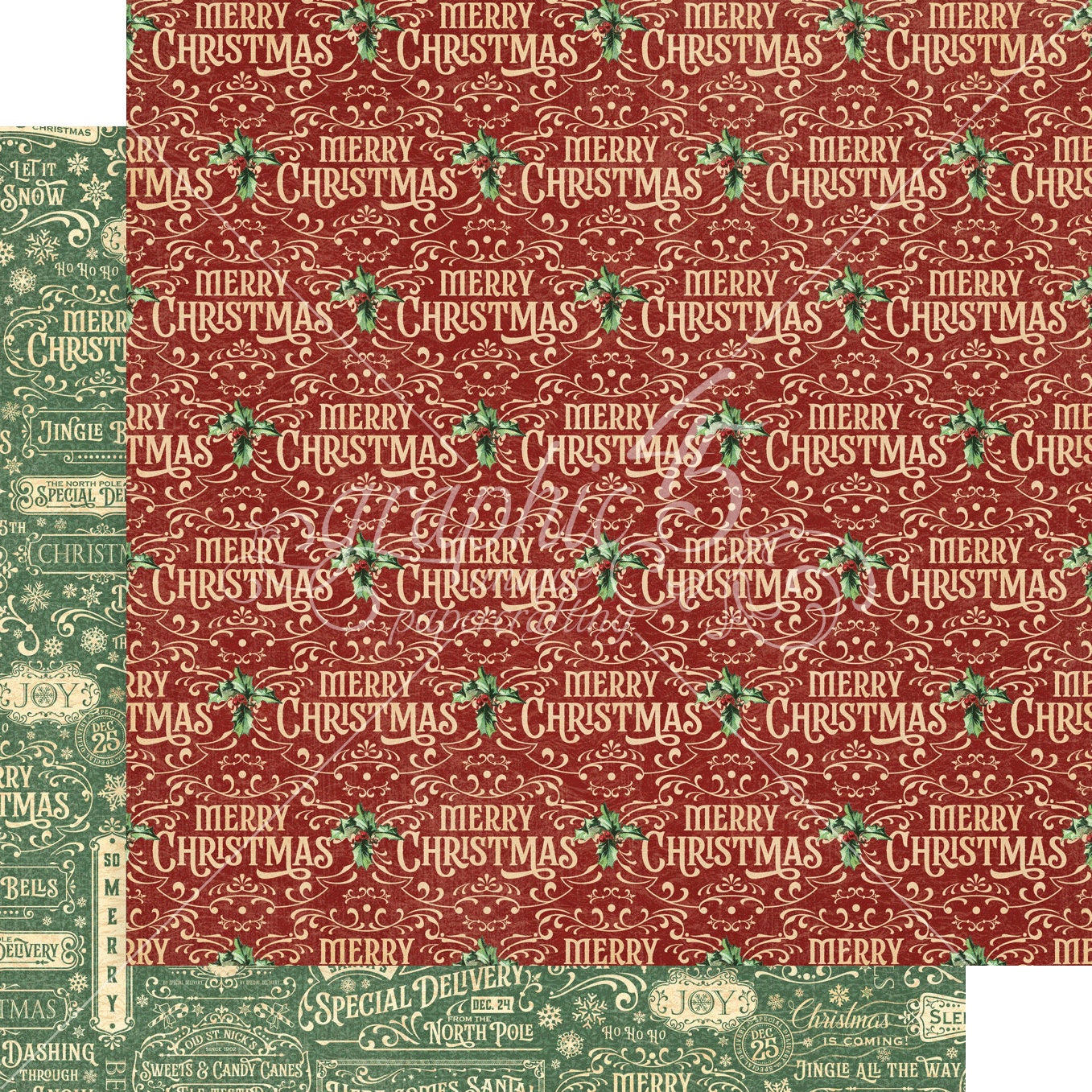 Graphic 45 Letters to Santa 8x8 Collection Pack - SKU 4502696 - Etsy