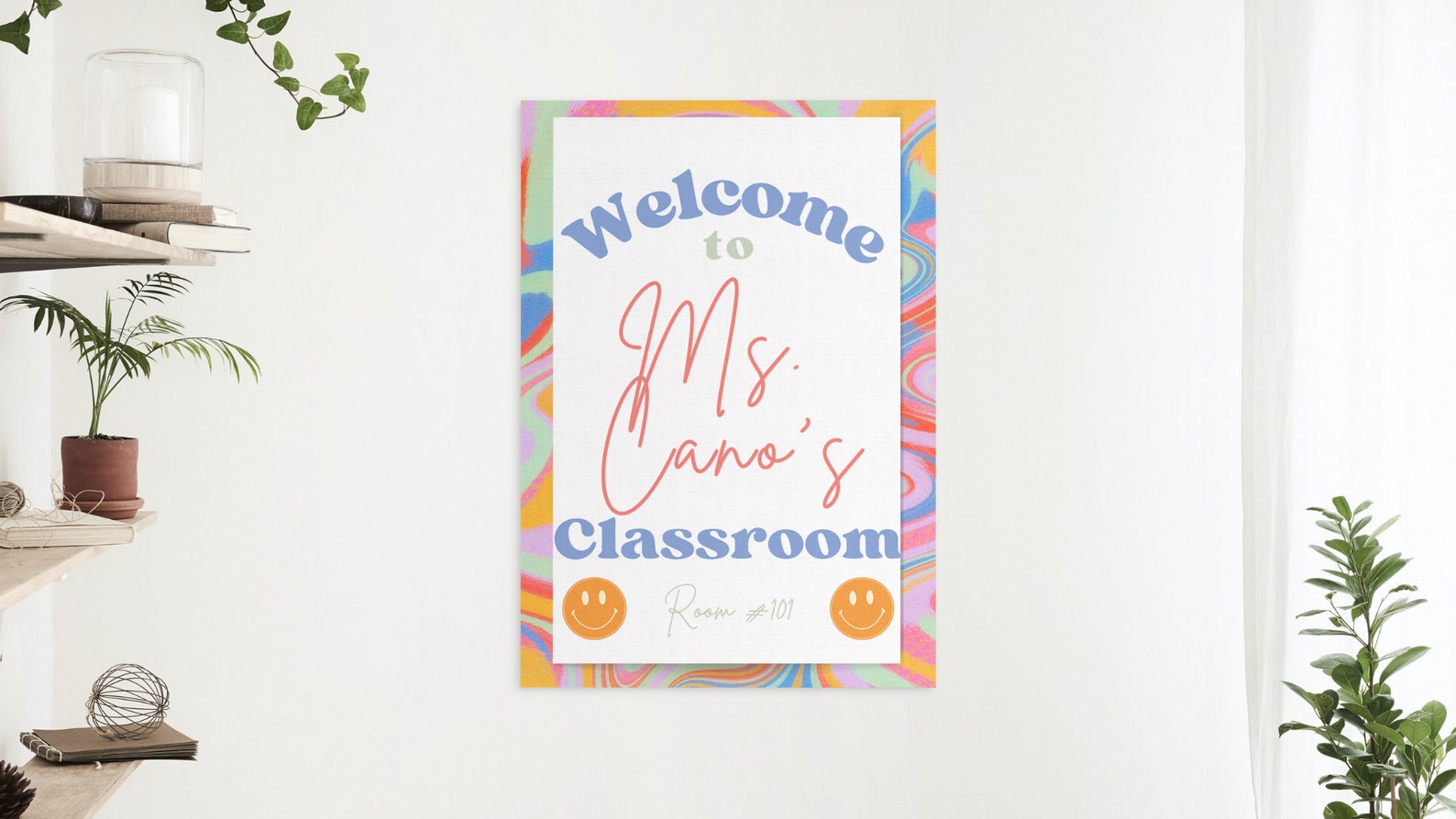 Editable Template Classroom Door Poster Digital Download Cute Etsy
