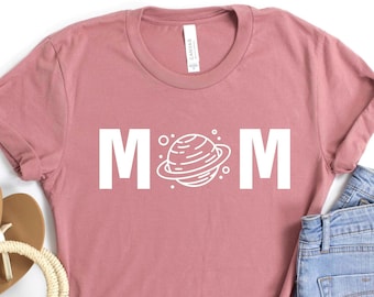 Space Mom Shirt, Mommy Astronaut Shirt, Birthday Party Tee, Space Party Tshirt,  Mom Shirt, Outer Space Birthday Tee, Kids Party Shirts