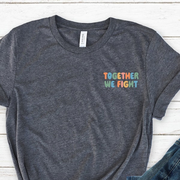 Together We Fight Cancer Survivor Shirt, Cancer Shirt, Cancer Fight Shirt, Oncology Oncologist, Chemo Tee, Chemo Gift,Funny Cancer Chemo Tee