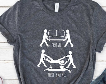 Friend vs Best Friend T-shirt, Funny Friend Shirt, Besties Shirts, Sarcastic Shirt, Funny Gift for Friend, Hilarious Shirt, Best Friend Tee