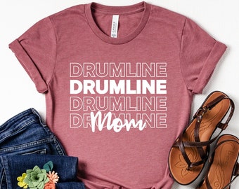 Drumline Mom Shirt, Drum Mom Tee, High School Band Mom T-Shirt, Marching Band Shirt, Percussion Mom, Band Mom Gift, Drummer Mom Shirt