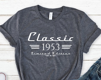 70th Birthday Auto Owner Gift, Classic 1953 Car Lover Shirt, 70th Retro Vintage Gift, Turning 70 Mechanic Gift, Born In 1953 Gift For Men