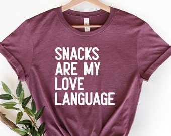 Snacks Are My Love Language Shirt, Funny Fact Shirt, Funny Toddler Shirt, Western Valentines Day, Cute Valentines Day Tee, Boys Toddler Tee