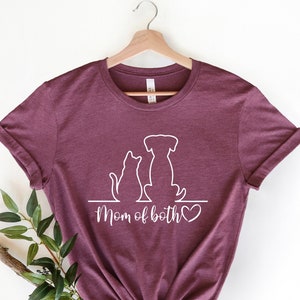 Cat And Dog Lover Shirt, Cat And Dog Mom Shirt, Cat Mom Shirt, Dog Mom Shirt, Dog Mama Shirt, Mom Of Both Dog And Cat Tee, Animal Lover Tee