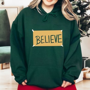 Believe Motivational Sweatshirt, Believe Hoodie, Believe Sign Locker Room, Motivational Sweatshirt, Motivational Sport Sweat, Believe Shirt