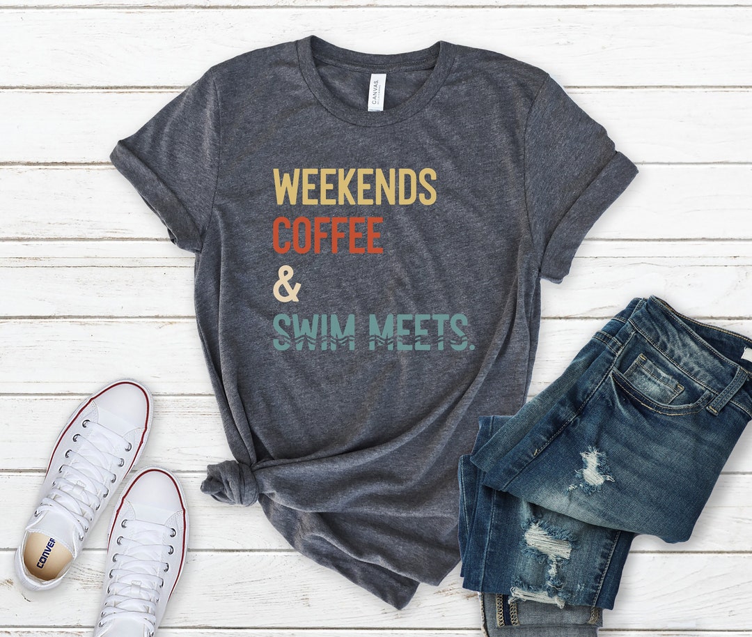 'Weekends. Coffee. Swim Meets.' Graphic main image 1