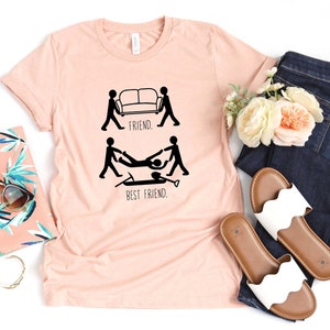 Friend vs Best Friend T-shirt, Funny Friend Shirt, Besties Shirts, Sarcastic Shirt, Funny Gift for Friend, Hilarious Shirt, Best Friend Tee image 4