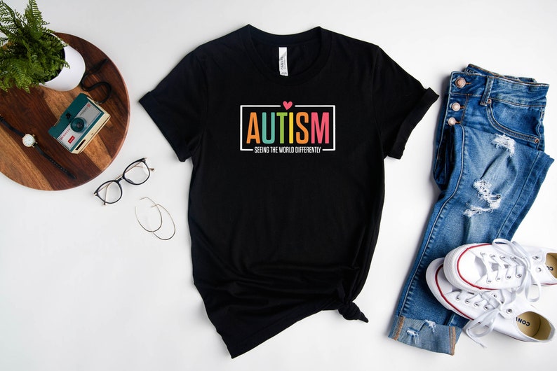 Autism Seeing The World Differently Shirt, Autism Shirt, Autism Awareness Shirt, Autism Shirt, Autism Month, Special Ed Teacher Shirt image 3