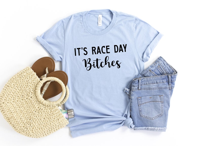 It's Race Day Bitches Shirt, Funny Stock Car Tee, Supercross Dirt Track, Dirt Bike Motocross, Sprint Car Drag Race Tee, Fan Racing Shirt zdjęcie 4