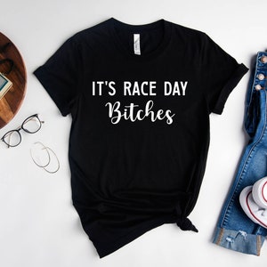 It's Race Day Bitches Shirt, Funny Stock Car Tee, Supercross Dirt Track, Dirt Bike Motocross, Sprint Car Drag Race Tee, Fan Racing Shirt zdjęcie 3