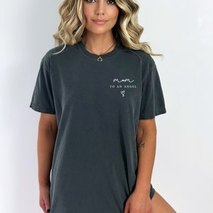 Mom to an Angel Comfort Colors Shirt, Angel Mama Tee, Grieve Mother, Pregnancy Loss Shirt, Miscarriage Keepsake, Baby Loss, Baby Remembrance image 5