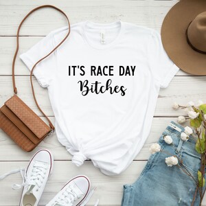 It's Race Day Bitches Shirt, Funny Stock Car Tee, Supercross Dirt Track, Dirt Bike Motocross, Sprint Car Drag Race Tee, Fan Racing Shirt zdjęcie 5