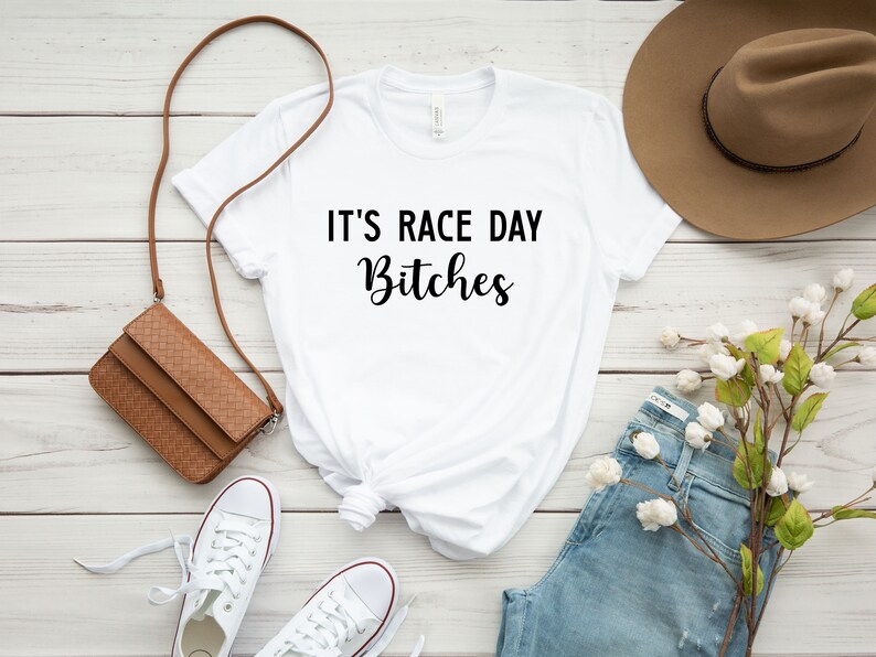 It's Race Day Bitches Shirt, Funny Stock Car Tee, Supercross Dirt Track, Dirt Bike Motocross, Sprint Car Drag Race Tee, Fan Racing Shirt zdjęcie 5