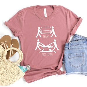 Friend vs Best Friend T-shirt, Funny Friend Shirt, Besties Shirts, Sarcastic Shirt, Funny Gift for Friend, Hilarious Shirt, Best Friend Tee image 3