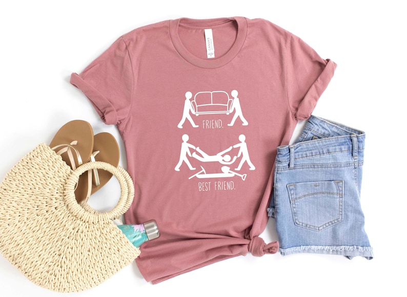 Friend vs Best Friend T-shirt, Funny Friend Shirt, Besties Shirts, Sarcastic Shirt, Funny Gift for Friend, Hilarious Shirt, Best Friend Tee image 3