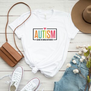 Autism Seeing The World Differently Shirt, Autism Shirt, Autism Awareness Shirt, Autism Shirt, Autism Month, Special Ed Teacher Shirt image 2
