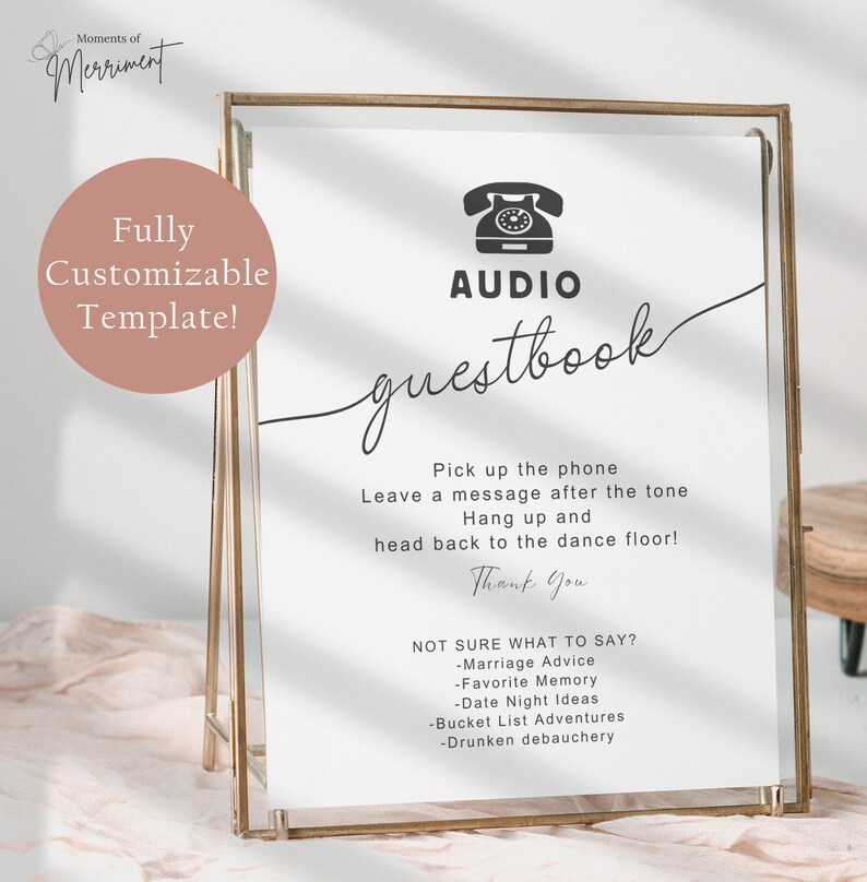 Audo Guestbook Phone Weddng Recorder A Great Addton To Any Specal