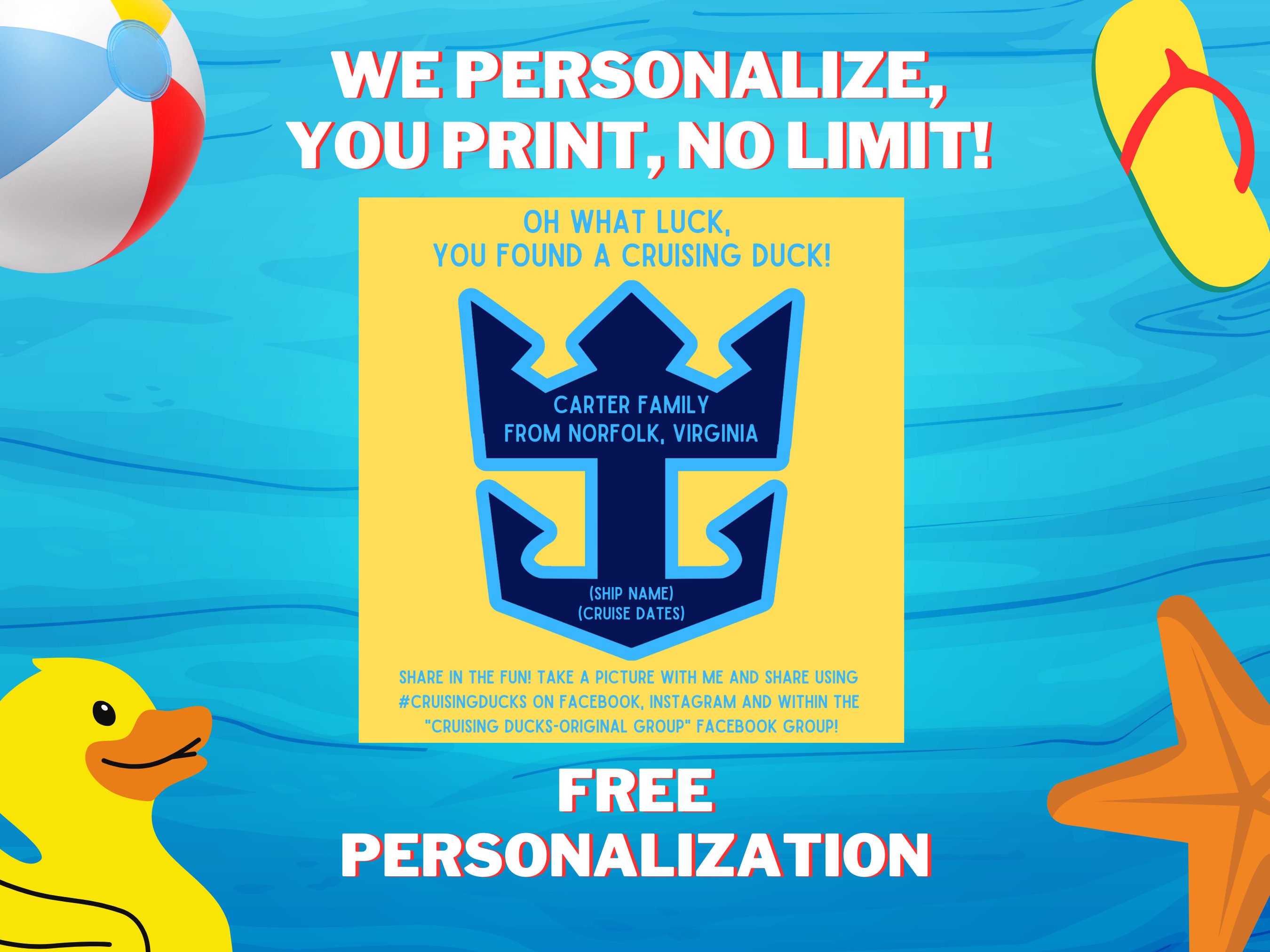 Royal Caribbean Cruising Ducks Template 61 - qlea4ic