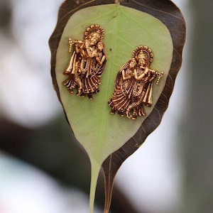 Radhe Krishna Ear Studs
