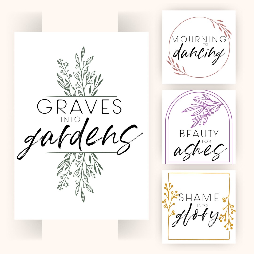 Graves to Garden Set of 4 Elevation Worship Elevation Etsy