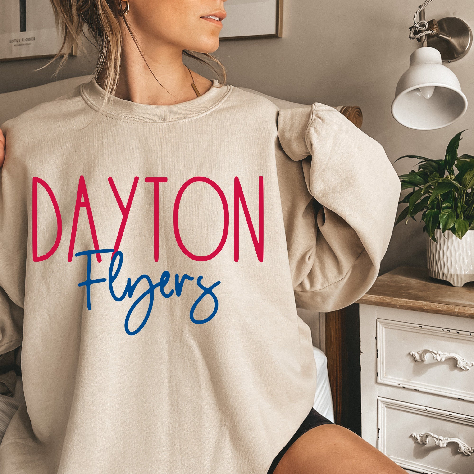 Dayton Flyers Custom Name Number Light Blue College Basketball