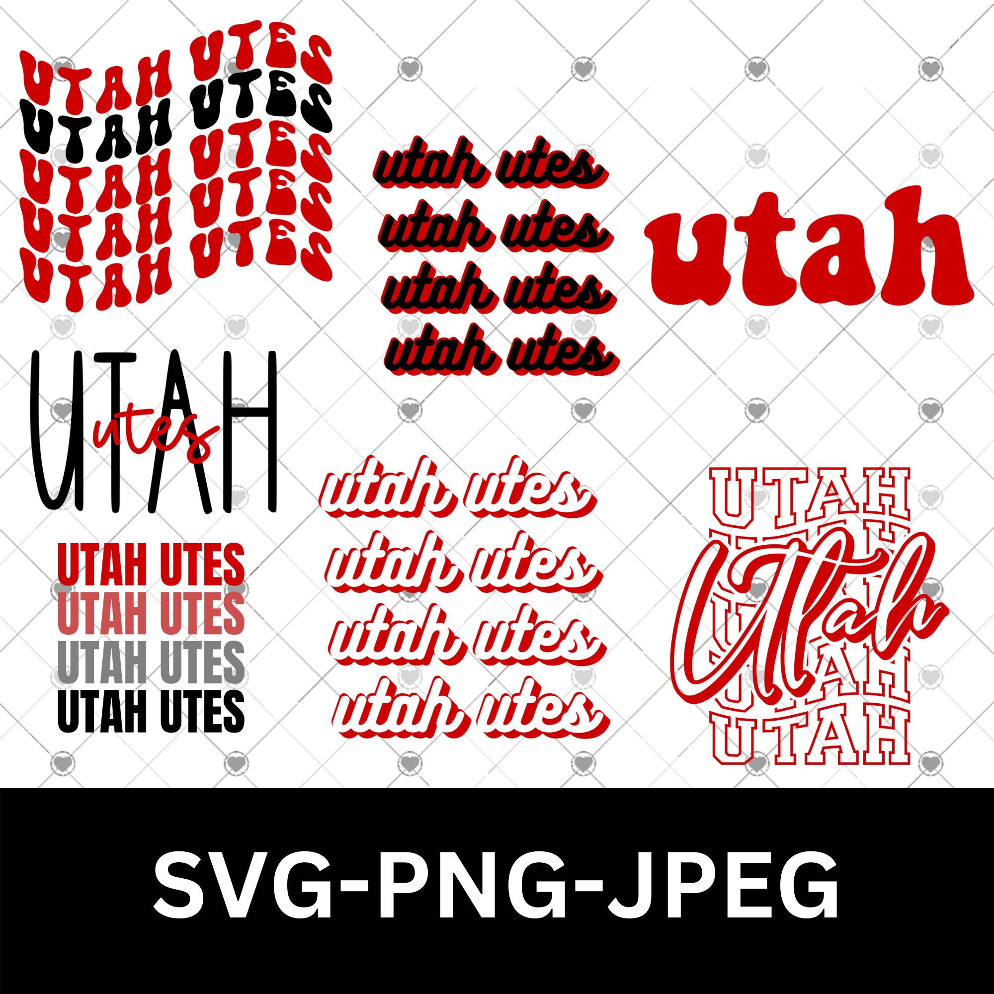 Utah Utes SVG Bundle / Clip Art University Svg Football Etsy New Zealand