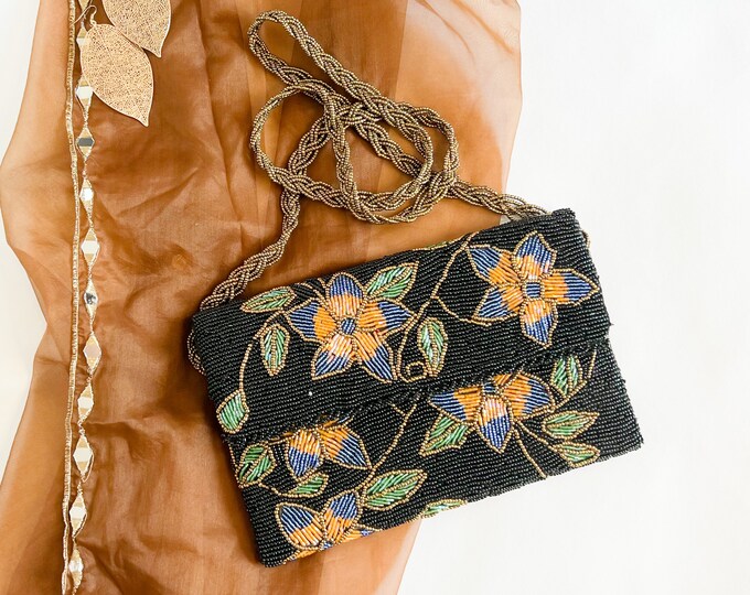 Cell Phone Clutch-Garden Party Blue - Black main image 1