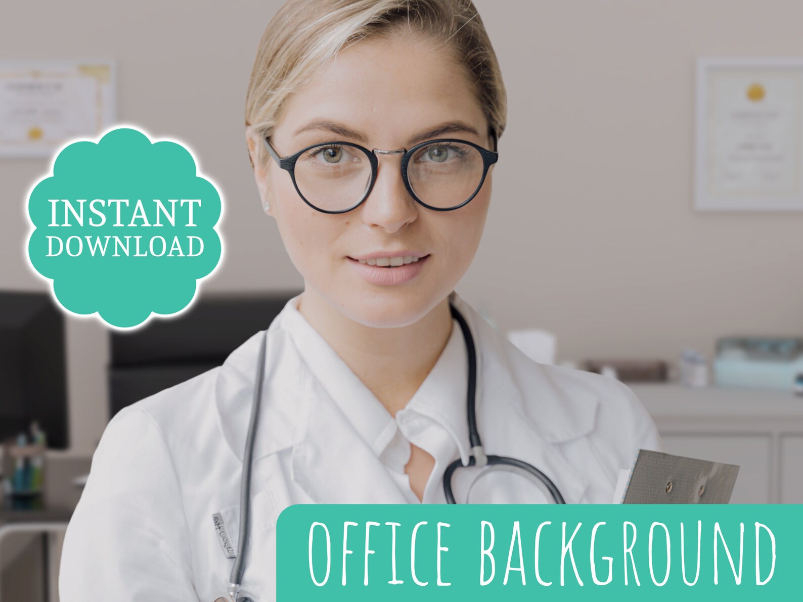 Zoom Background Doctor's Office ASMR Greenscreen 4k Etsy