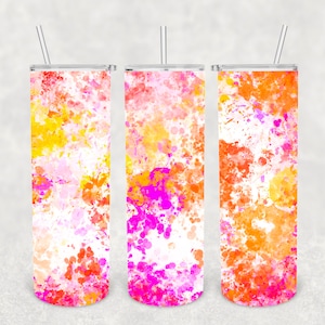 Multi-color splatter spray paint PNG for sublimation