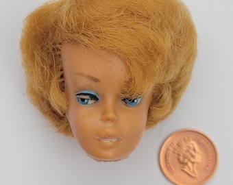 Vintage 1960's Barbie Bubble Cut Doll Head (Ginger-Reddish Hair)