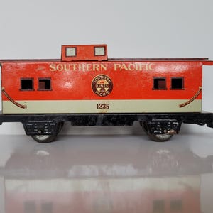 1950年代のヴィンテージ マルクス（マーライン）列車車両 - サザンパシフィック カブース車 #1235 - &quot;O&quot; ゲージ