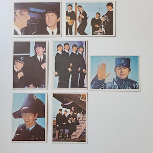 Vintage 1964 Beatles Trading Cards &quot;Beatles Diary&quot; - Set of 13 Cards
