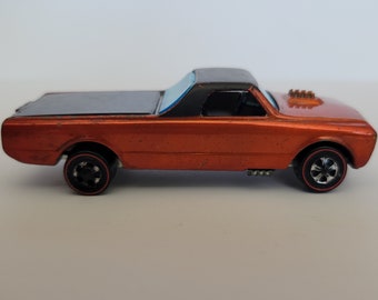 1968 Mattel Hot Wheels Redline Custom Fleetside in Orange - Etsy