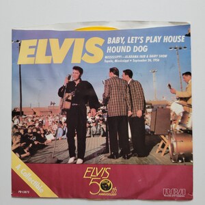 Elvis Presley 45 Rpm Record - Single &quot;Hound Dog&quot; Special Edition &quot;RCA Gold Vinyl&quot;