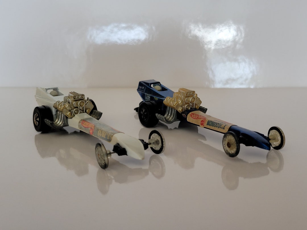 Vintage Hot Wheels Don Prudhomme Snake 1 White Fuel Dragster