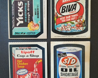 Topps Wacky Packages 1974 Series "8" (Set of 4) STD - Yicks