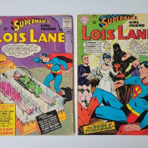 DC Comics 1960&#39;s - Superman&#39;s Girlfriend &quot;Lois Lane&quot; (Set of 2 Comics)