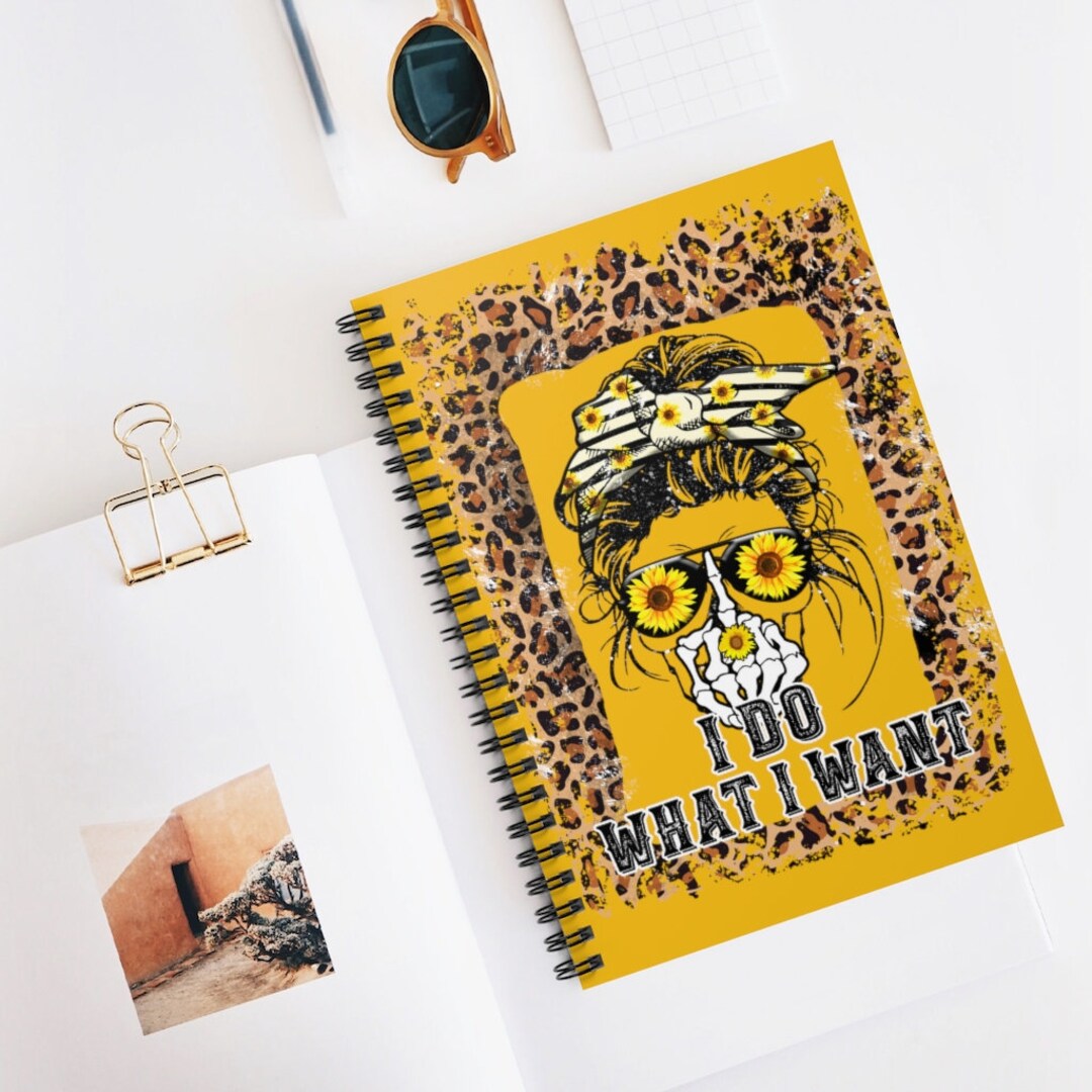 Spiral Notebook - Ruled Line - Etsy