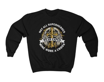 Unisex Heavy Blend Crewneck Sweatshirt / Jesus / Superhero