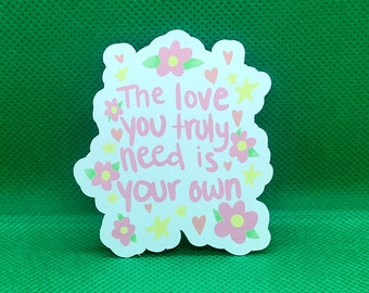 Eigen liefde citaat vinyl sticker
